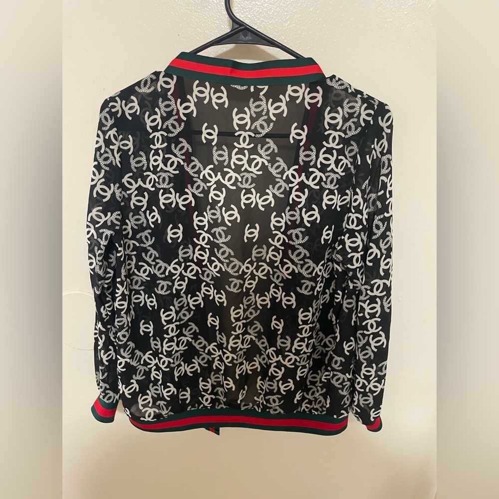✨CC Chanel Sheer Cardigan Size M - Picture 7 of 8